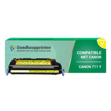 Canon 711Y toner cartridge Geel (6.000 afdrukken) - Huismerk