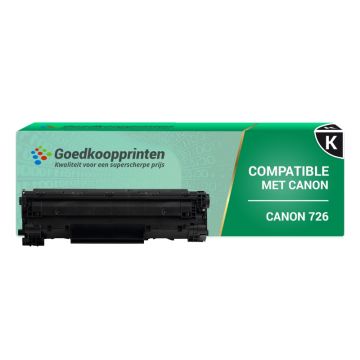 Canon 726 toner cartridge Zwart (2.500 afdrukken) - Huismerk