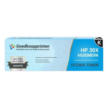 Huismerk voor HP 30X toner / HP CF230X toner cartridge Zwart - 3.500 afdrukken