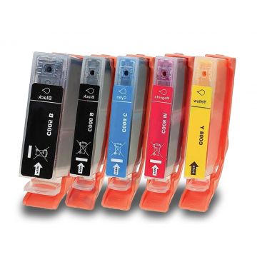 Canon CLI-8 inkt / Canon PGI-5 inkt cartridge Multipack - Huismerk set Canon CLI-8 inkt / Canon PGI-5 inkt cartridge Multipack - Huismerk set