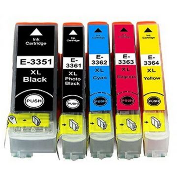 Epson 33XL inkt cartridge Multipack (C13T33574010) 5st. - Huismerk set