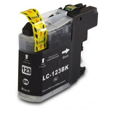 Brother LC-123BK inkt cartridge Zwart (20ML) - Huismerk