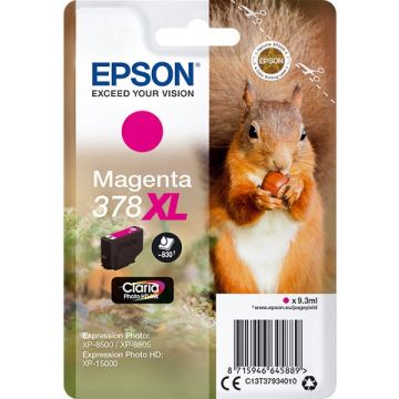 Epson T3783 inkt cartridge Magenta (378XL) 9,3ML - Origineel