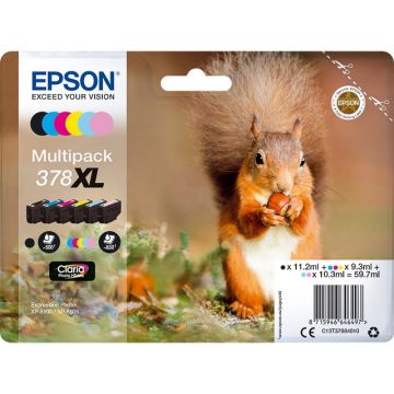 Epson 378XL inkt cartridge Multipack (6 stuks) - Origineel