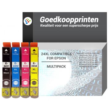 Epson 24XL inkt cartridge Multipack - Huismerk set