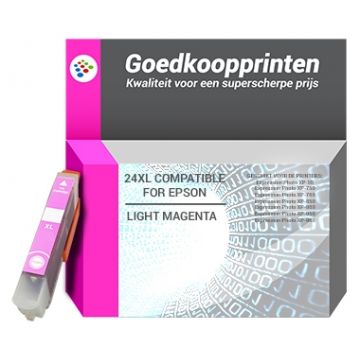 Epson T2436 inkt cartridge Licht Magenta (12 ML) - Huismerk