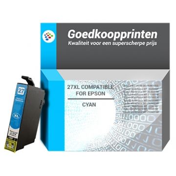 Epson T2712 inkt cartridge Cyaan - Huismerk (14ML)