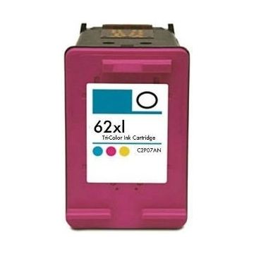 Huismerk voor HP 62XL inkt cartridge Kleur (C2P07AE)  19ML