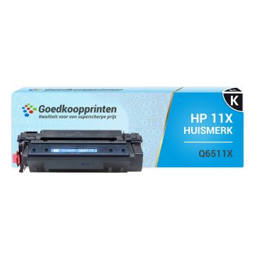 Huismerk voor HP 11X toner Zwart (Q6511X) 12.000 afdrukken