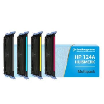 Huismerk voor HP 124A toner Multipack set