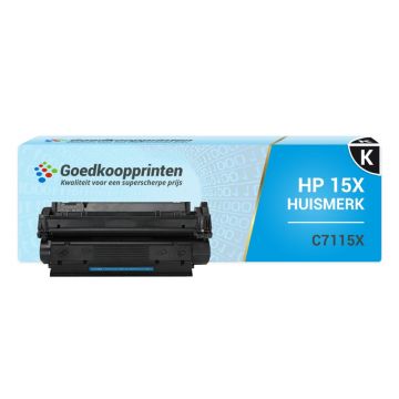 Huismerk voor HP 15X toner cartridge Zwart (C7115X toner) 3.500 afdrukken