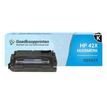 Huismerk voor HP 42X toner / HP Q5942X toner (Q1339A) cartridge Zwart (20.000 afdrukken)