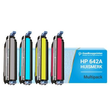 Huismerk voor HP 642A toner Multipack  Set