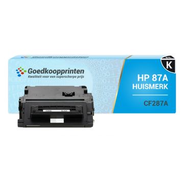 Huismerk voor HP 87A toner / HP CF287A toner cartridge Zwart (9.000 afdrukken)