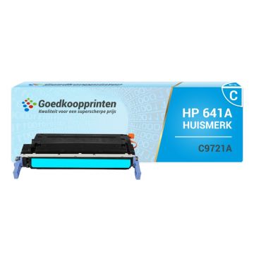 Huismerk voor HP 641 A / HP C9721A toner cartridge Cyaan - 8.000 afdrukken