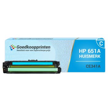 Huismerk voor HP CE341A toner cartridge Cyaan (16.000 afdrukken)