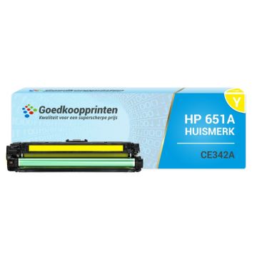 Huismerk voor HP CE342A toner cartridge Geel (16.000 afdrukken)