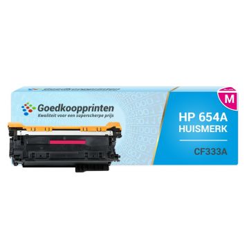 Huismerk voor HP CF333A toner cartridge (654 A) Magenta - 16.000 afdrukken
