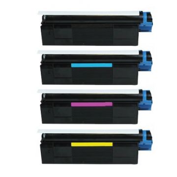 OKI C3100 / C3200 / 42804540, 39, 38, 37 toner cartridges Multipack - Huismerk