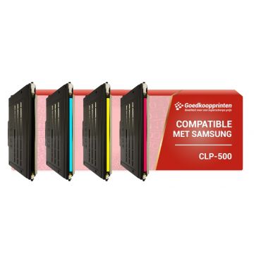 Samsung CLP-500 toner cartridge Multipack - Huismerk set