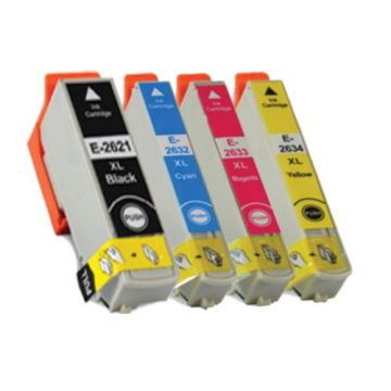 Huismerk Epson 26XL inkt cartridges 4-Kleuren Multipack (61 ml)