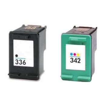Huismerk HP 342 (C9362EE) + HP 336 (C9361EE) inkt cartridges Multipack (9/15 ml)