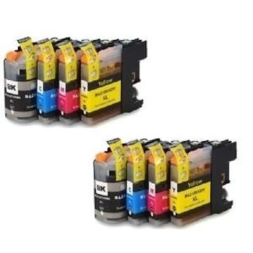 Huismerk Brother LC-123 inkt cartridgesx 2 x 4 Kleuren Multipack (92 ml)