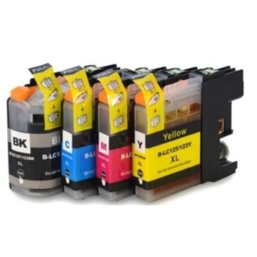Huismerk Brother LC-123 inkt cartridges 4-Kleuren Multipack (46 ml)