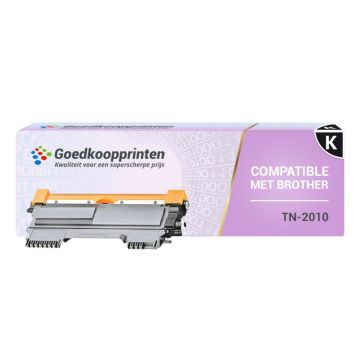 Huismerk Brother TN-2010 toner cartridge Zwart (2.600 afdrukken)
