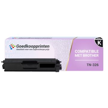 Brother TN326BK toner Zwart (4.000 afdrukken) - Huismerk