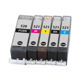Huismerk Canon PGI-520 / CLI-521 inkt cartridges 5-Kleuren Multipack (63 ml)
