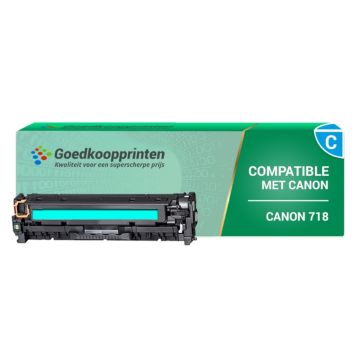Huismerk Canon 718C toner Cyaan - 2.800 afdrukken