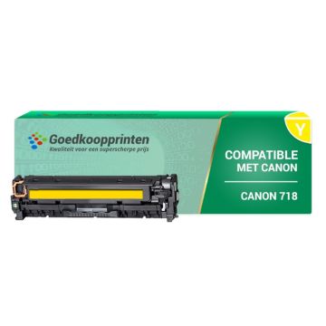 Huismerk Canon 718Y toner Geel - 2.800 afdrukken