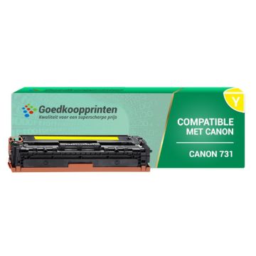 Huismerk Canon 731Y toner Geel - 1.800 afdrukken