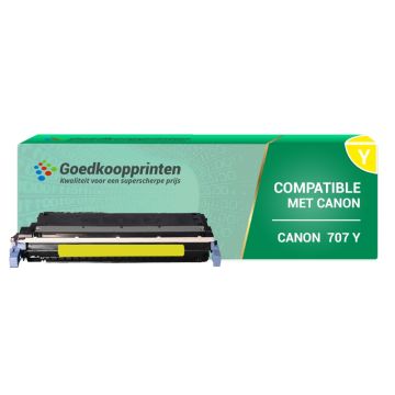 Canon 707Y toner cartridge Geel (2.000 afdrukken) - Huismerk