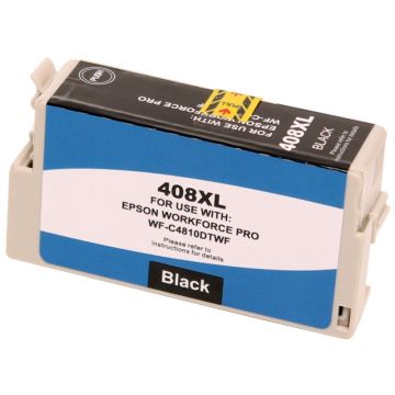 Huismerk Epson 408XL inkt cartridge Zwart (37 ml)