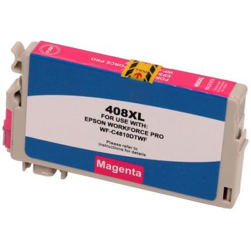 Huismerk Epson 408XL inkt cartridge Magenta (22 ml)
