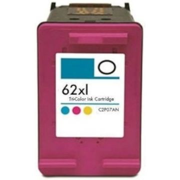 Huismerk HP 62XL (C2P07AE) inkt cartridge Kleur (19ML)