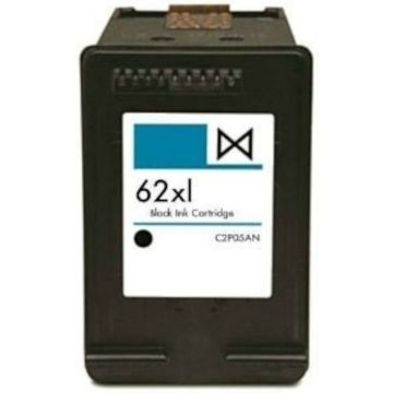 Huismerk HP 62XL (C2P05AE) inkt cartridge Zwart (20ML)