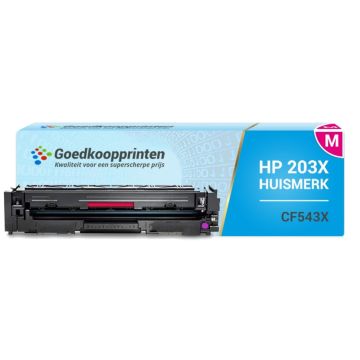 Huismerk HP CF543X (203X) toner Magenta - 2.500 afdrukken