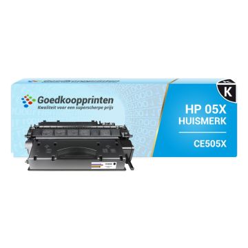 Huismerk voor HP 05X toner cartridge Zwart - HP CE505X toner