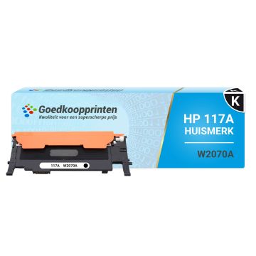 Huismerk voor HP 117A toner Zwart (W2070A) - 1500 afdrukken