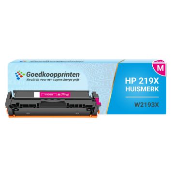 Huismerk voor HP W2193X (219X) toner Magenta MET CHIP hoge capaciteit
