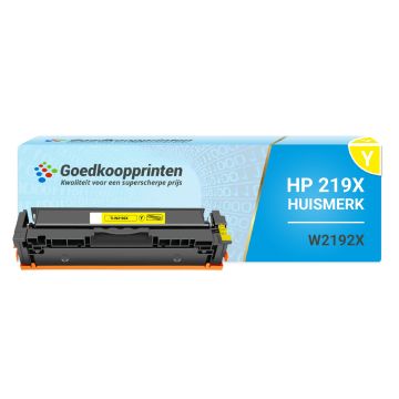 Huismerk voor HP W2192X (219X) toner Geel MET CHIP hoge capaciteit