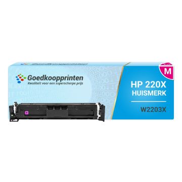 Huismerk voor HP W2203X (220X) toner Magenta MET CHIP hoge capaciteit