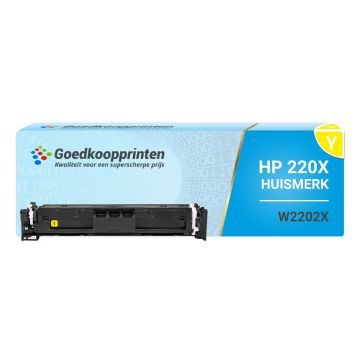 Huismerk voor HP W2202X (220X) toner Geel MET CHIP hoge capaciteit