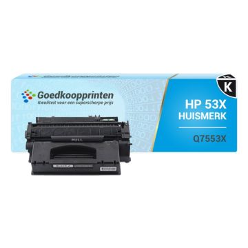 Huismerk HP 53X toner / HP Q7553X toner Zwart (7.000 afdrukken)