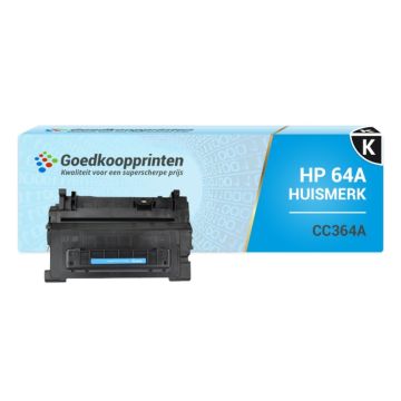 Huismerk HP 64A toner / HP CC364A toner Zwart (10.000 afdrukken)