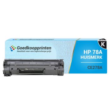 Huismerk voor HP 78A toner / HP CE278A toner Zwart - 2.100 afdrukken
