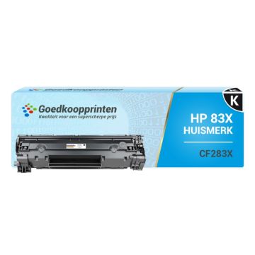 Huismerk HP 83X toner / HP CF283X toner Zwart (2.200 afdrukken)